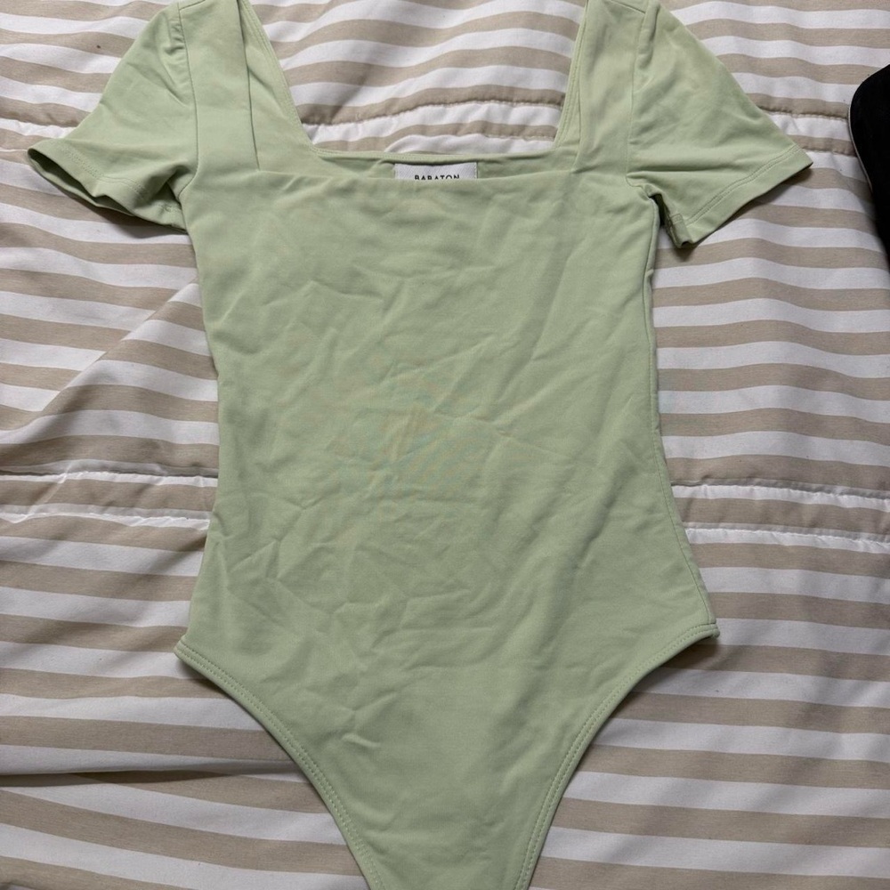 Aritzia Green Bodysuit